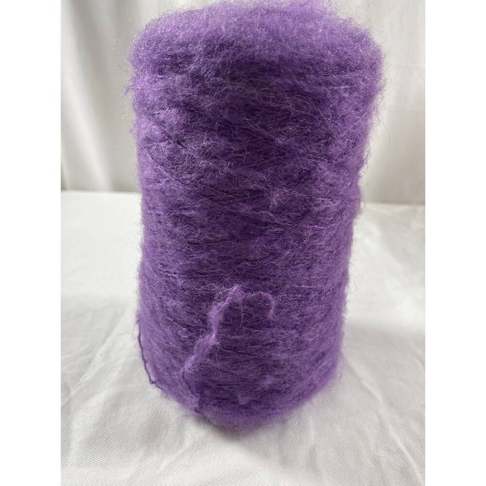 Cone Yarn Spool Yarn Purple Mohair 240g Net Weight #794